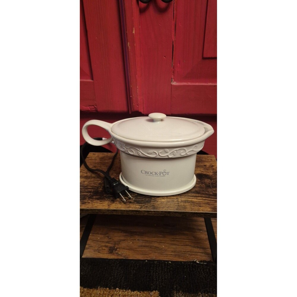 New Crock Pot Ceramic Gravy Boat Electric Gravy/Syrup Warmer SCCPVG000 2.25 cup - Picture 2 of 7